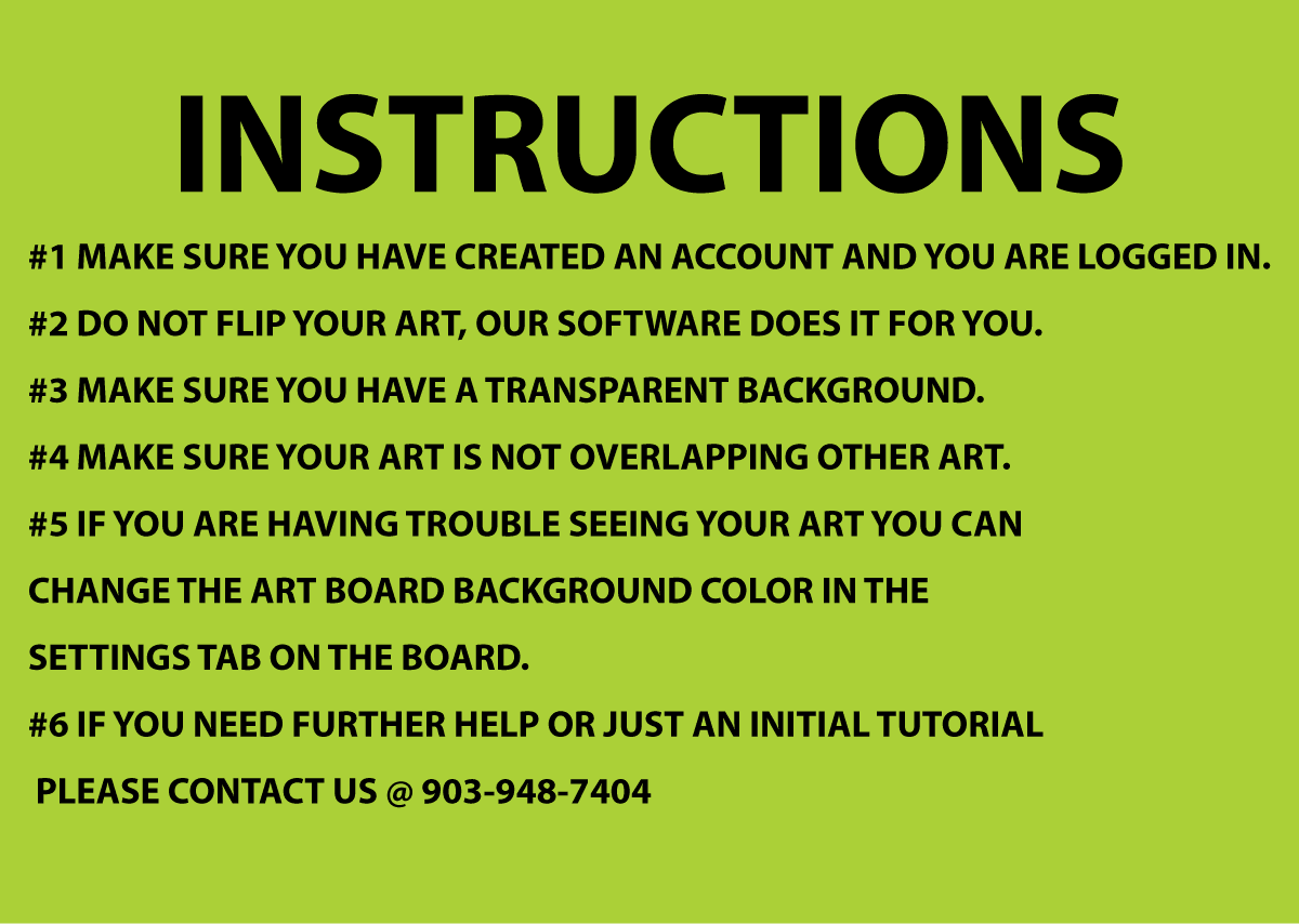 Direct to Film Online Builder