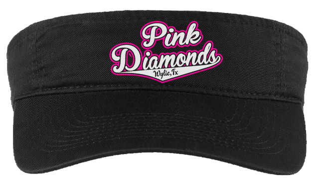 Pink Diamonds Visor
