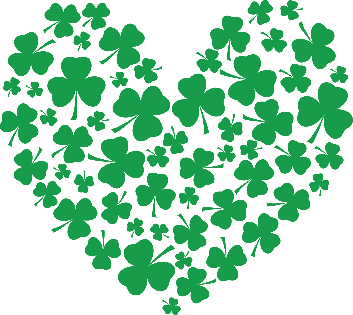 Tréboles de corazón verde - SPD07