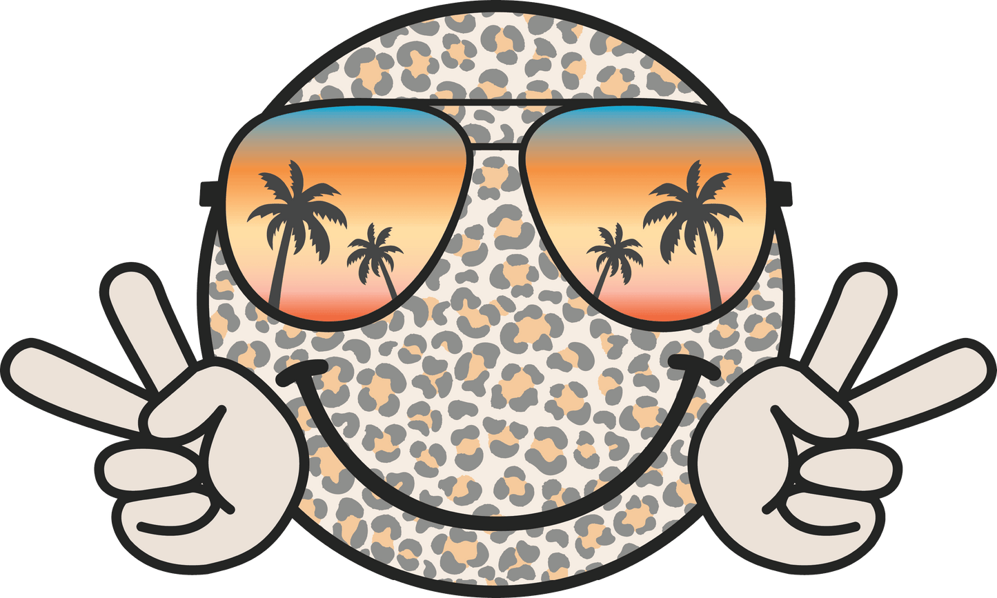 Retro Summer Smiley Face- ST04