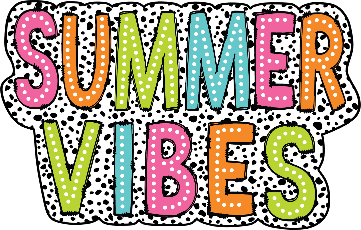 Doodle dálmata con vibraciones de verano - ST02