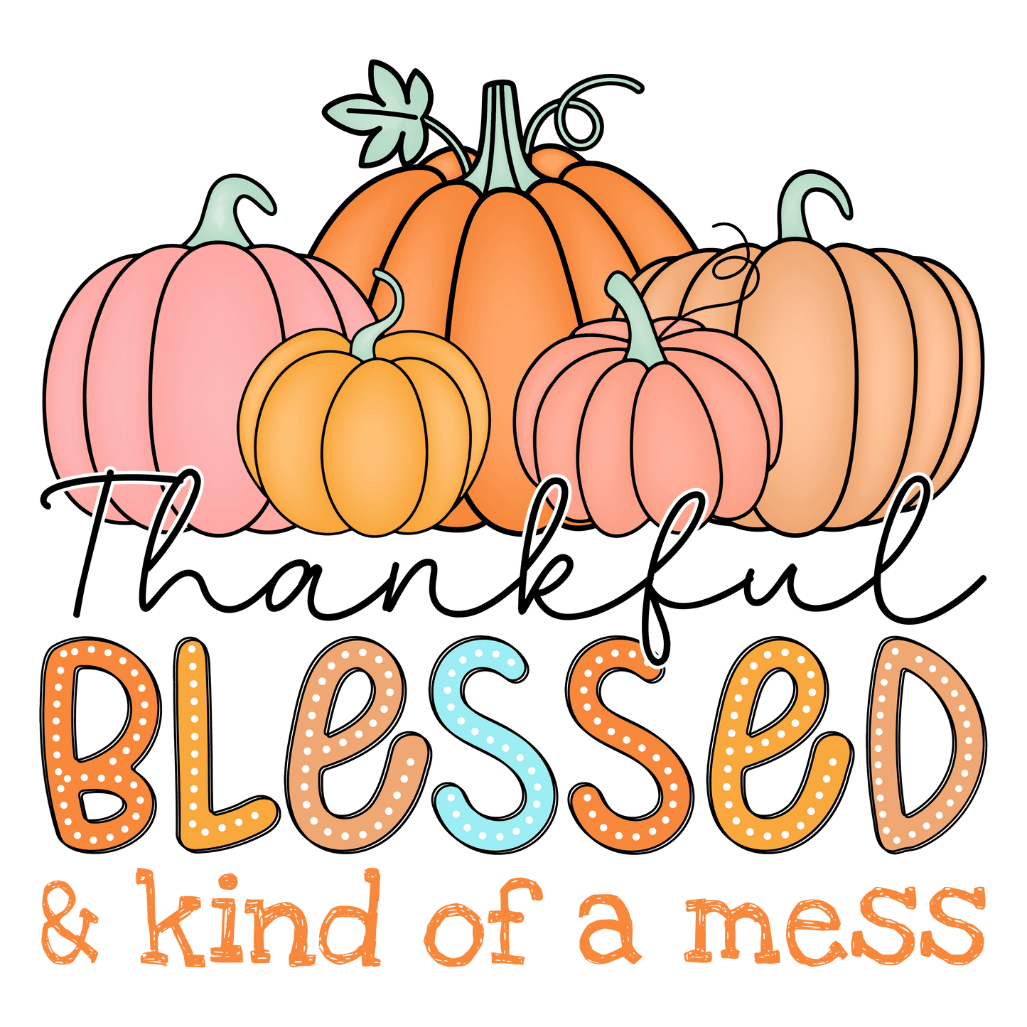 Thankful Blessed Pumpkin- TH28