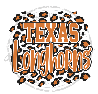 Estampado de leopardo Texas Longhorns-ssC04DTF