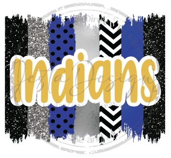 Brush Stroke Indians-ss I03DTF
