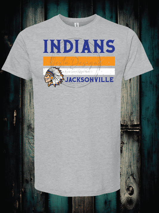 Blue Distressed Indians-ss I47WDTF