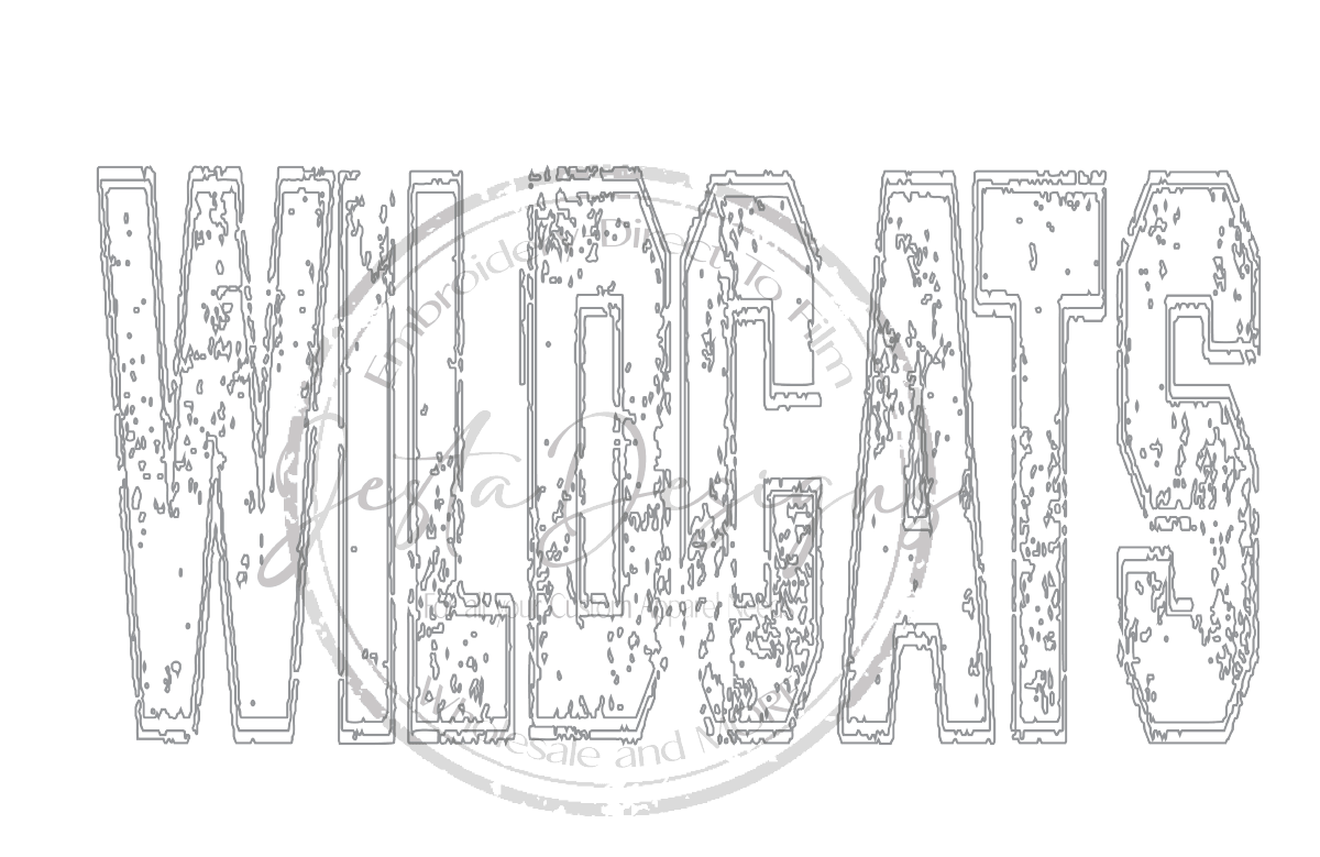 WILDCATS angustiados en blanco-ss P09DTF