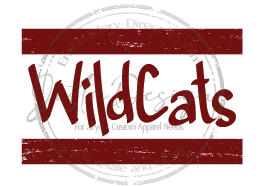 Distressed Wildcats Logo
