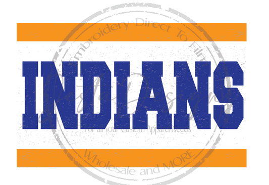 Distressed Indians Logo-ss I87DTF