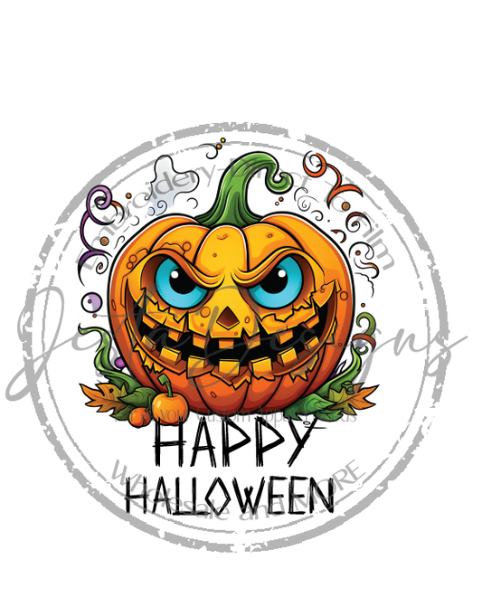 Happy Halloween Scary Pumpkin-FH36DTF