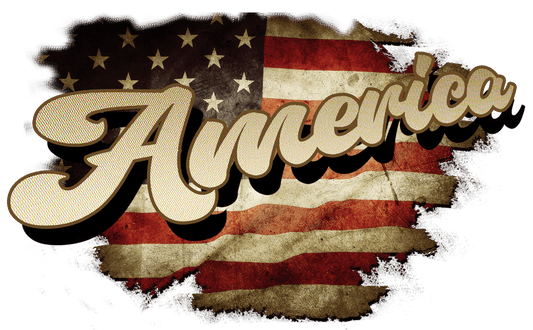 America Tattered Flag- J4-06