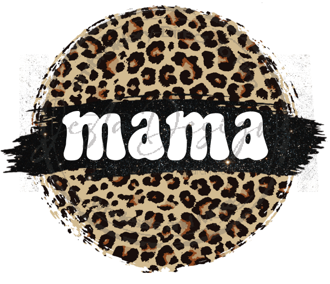 Leopard Print Mama Circle-ms07DTF