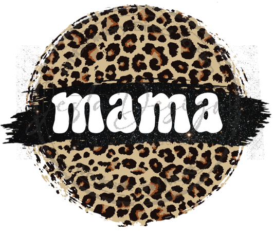 Leopard Print Mama Circle-ms07DTF