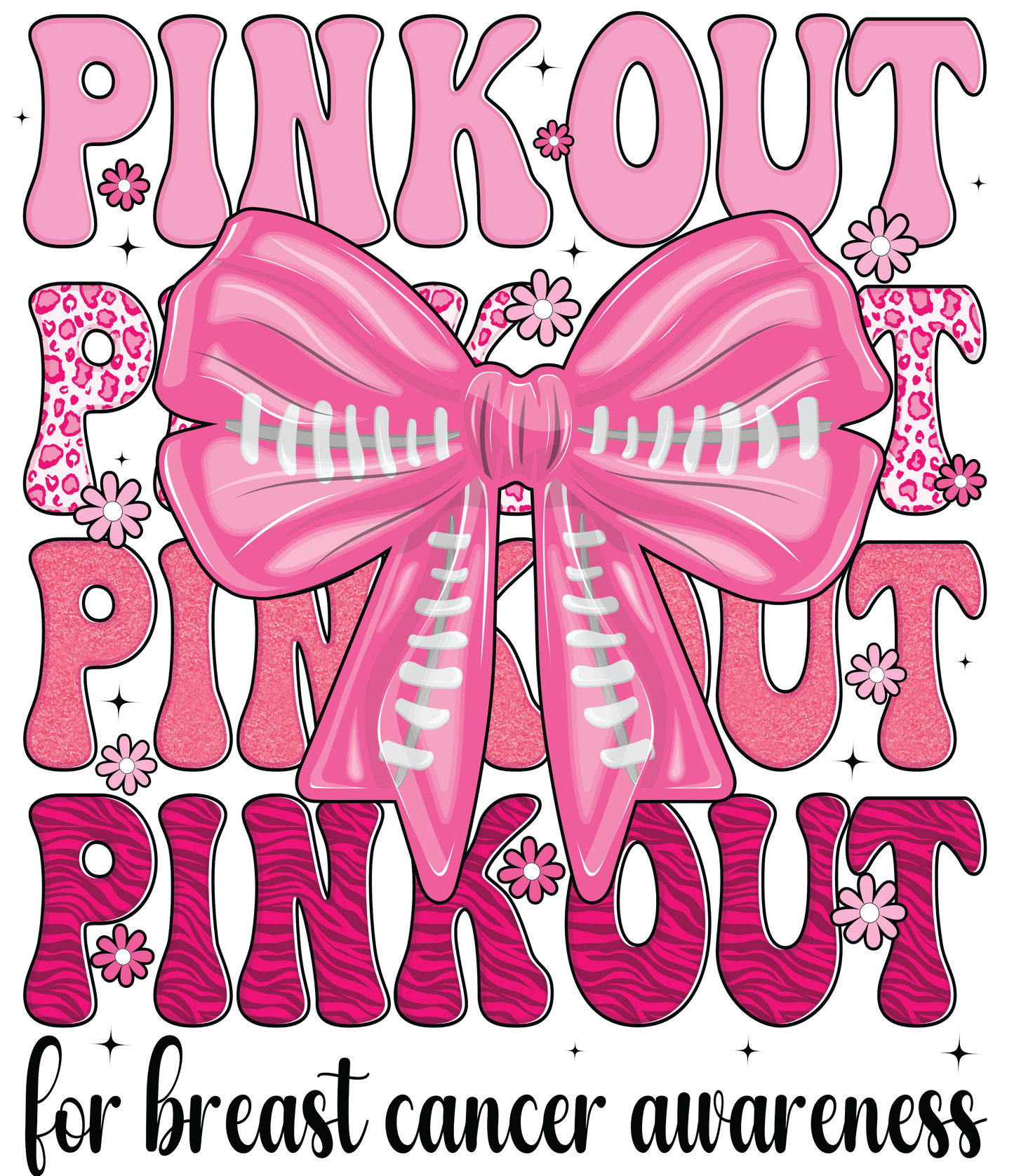 Pink Out Bow-PO14