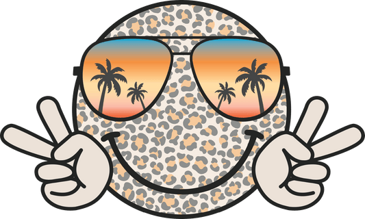 Retro Summer Smiley Face- ST04