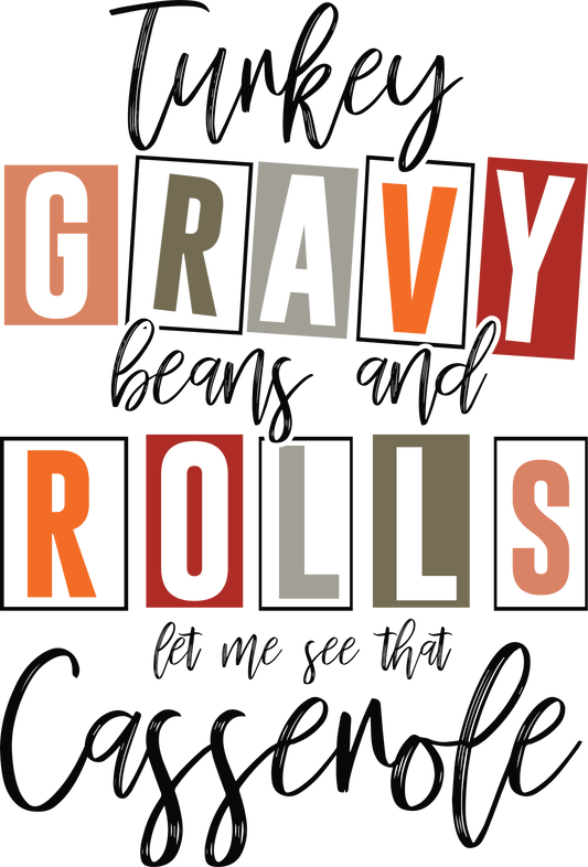 Turkey Gravy beans and Rolls- TH05