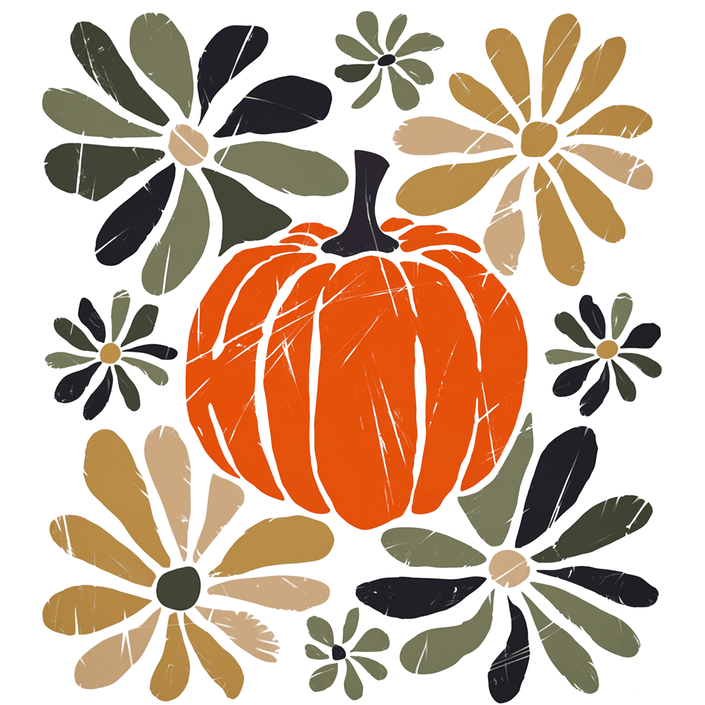 Boho Floral Pumkin- TH42