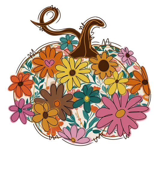 Floral Pumpkin- TH45