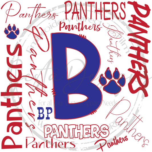 Panthers Word Shirt-ss BP26DTF