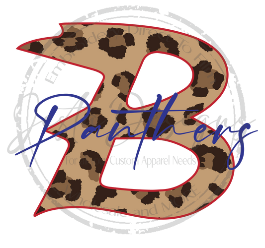 Large Leopard Print B Panthers-ss BP09DTF