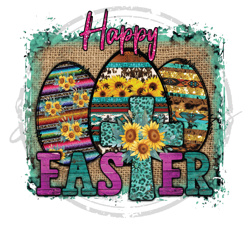 Happy Easter Sunflower-e09DTF