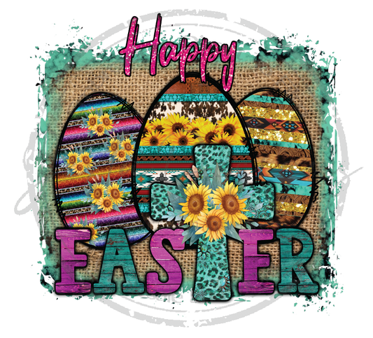 Happy Easter Sunflower-e09DTF