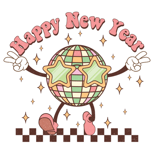 Happy New Year Disco Ball-NY07DTF