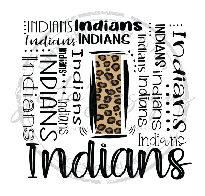 Leopard Print Lowercase I Words Indian-ss I76DTF