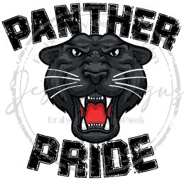 Distressed Panther Pride-ss BP27DTF