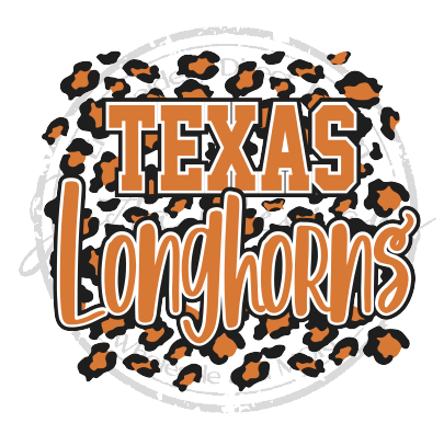Leopard Print Texas Longhorns-ssC04DTF