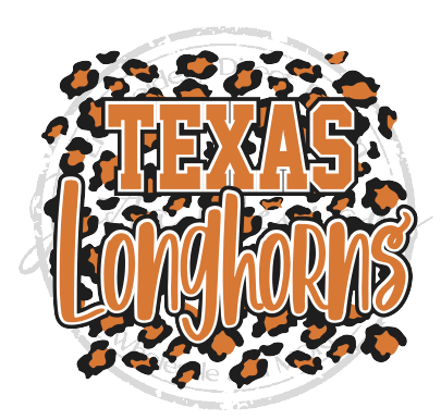 Leopard Print Texas Longhorns-ssC04DTF