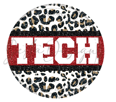 Leopard Print Texas Tech-ssC09DTF