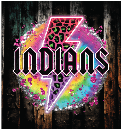 Tye Dye Indians-ss I09DTF