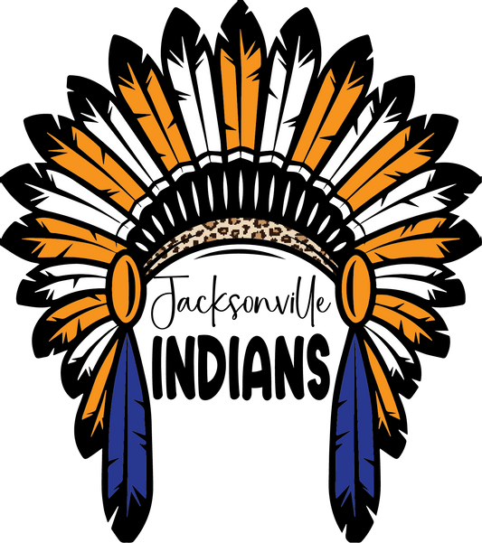 Jacksonville Indians Blue and Gold Headdress - ss I51DTF