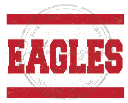 Distressed Eagles Logo-ss R11DTF