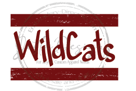 Distressed Wildcats Logo
