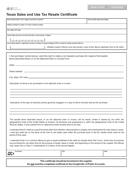 Tax Exemption